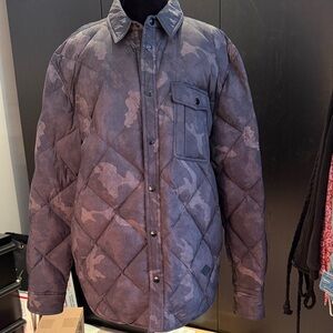 Men’s Rag & Bone Mallory Quilted Down Filled Brown Camo Jacket